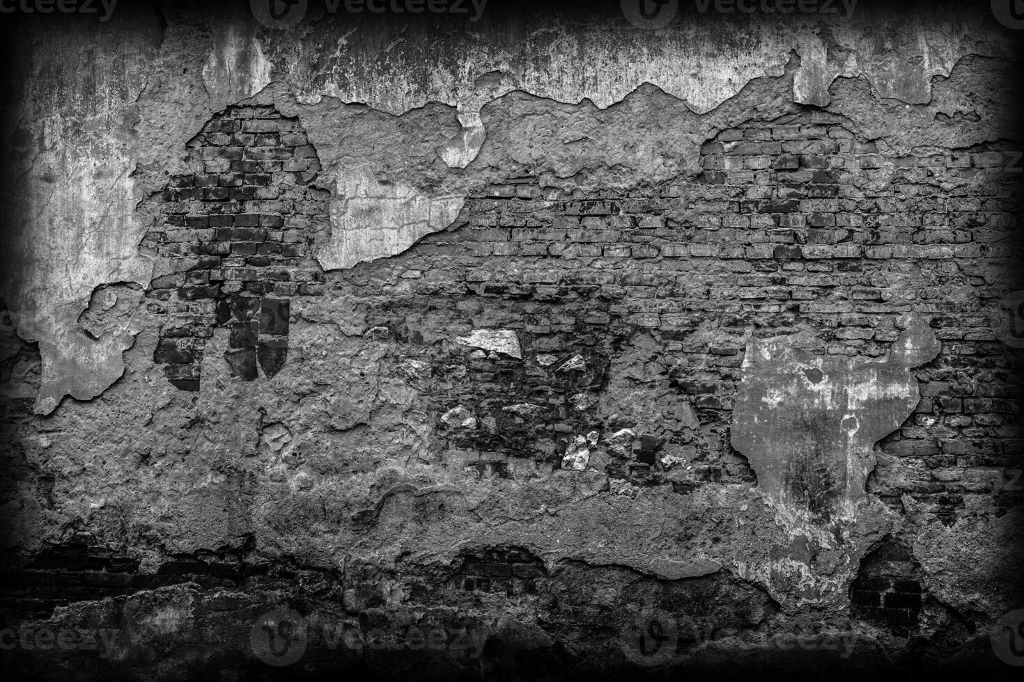 parede de tijolos antigos foto