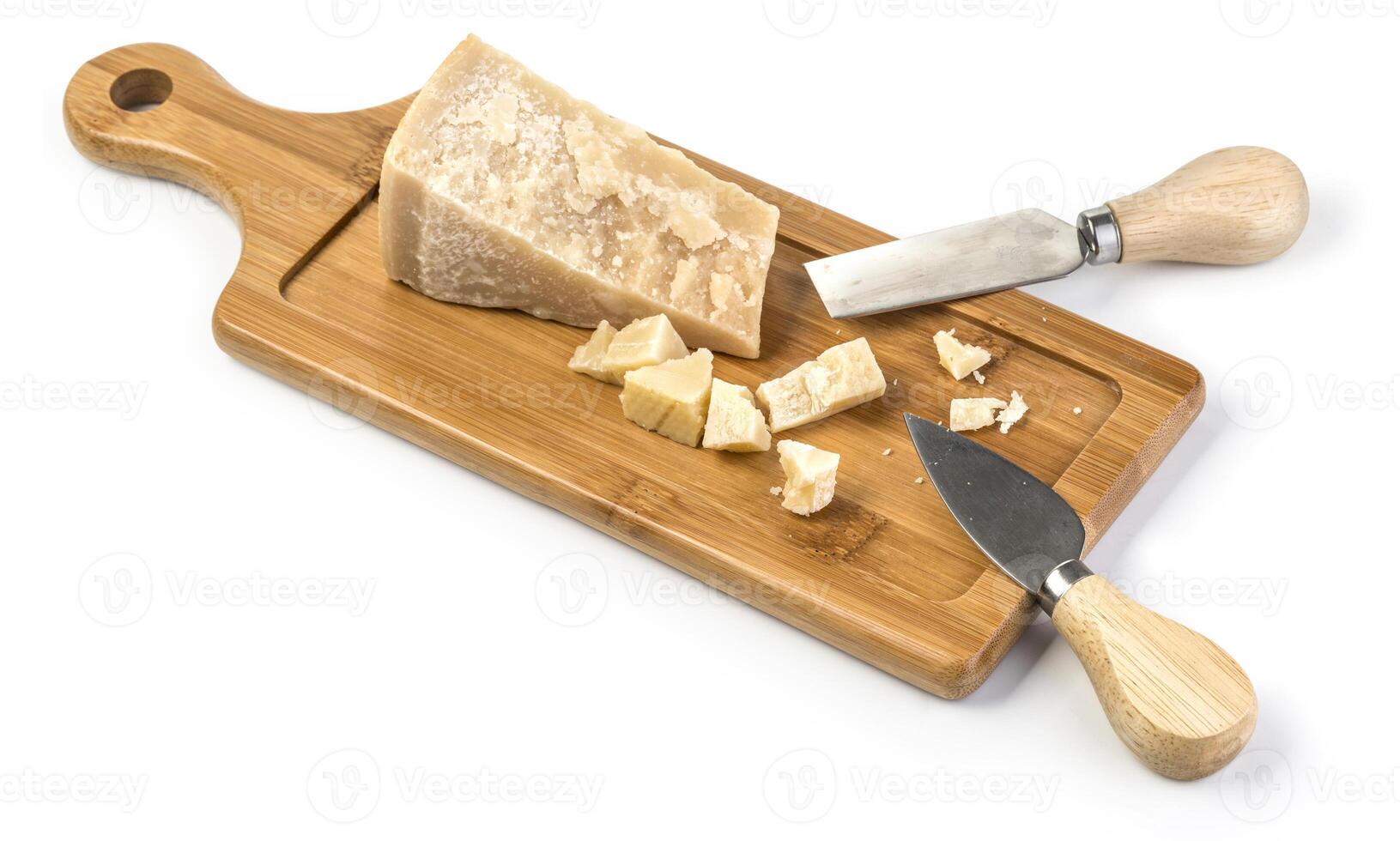 a picado parmesão queijo isolado foto