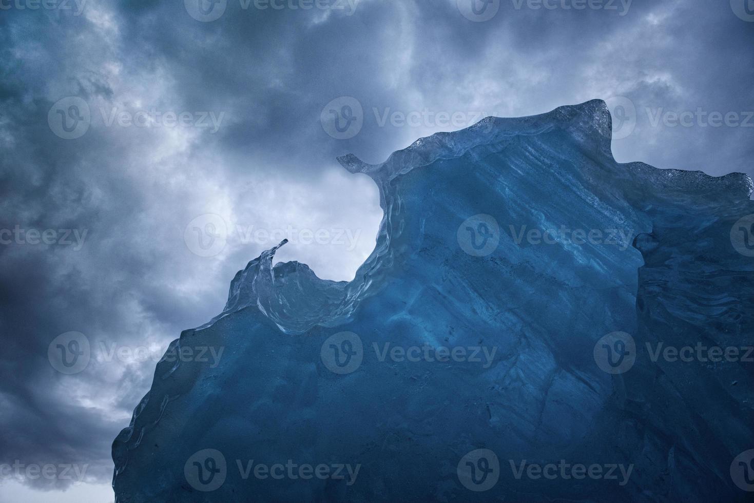 close up abstrato de iceberg foto