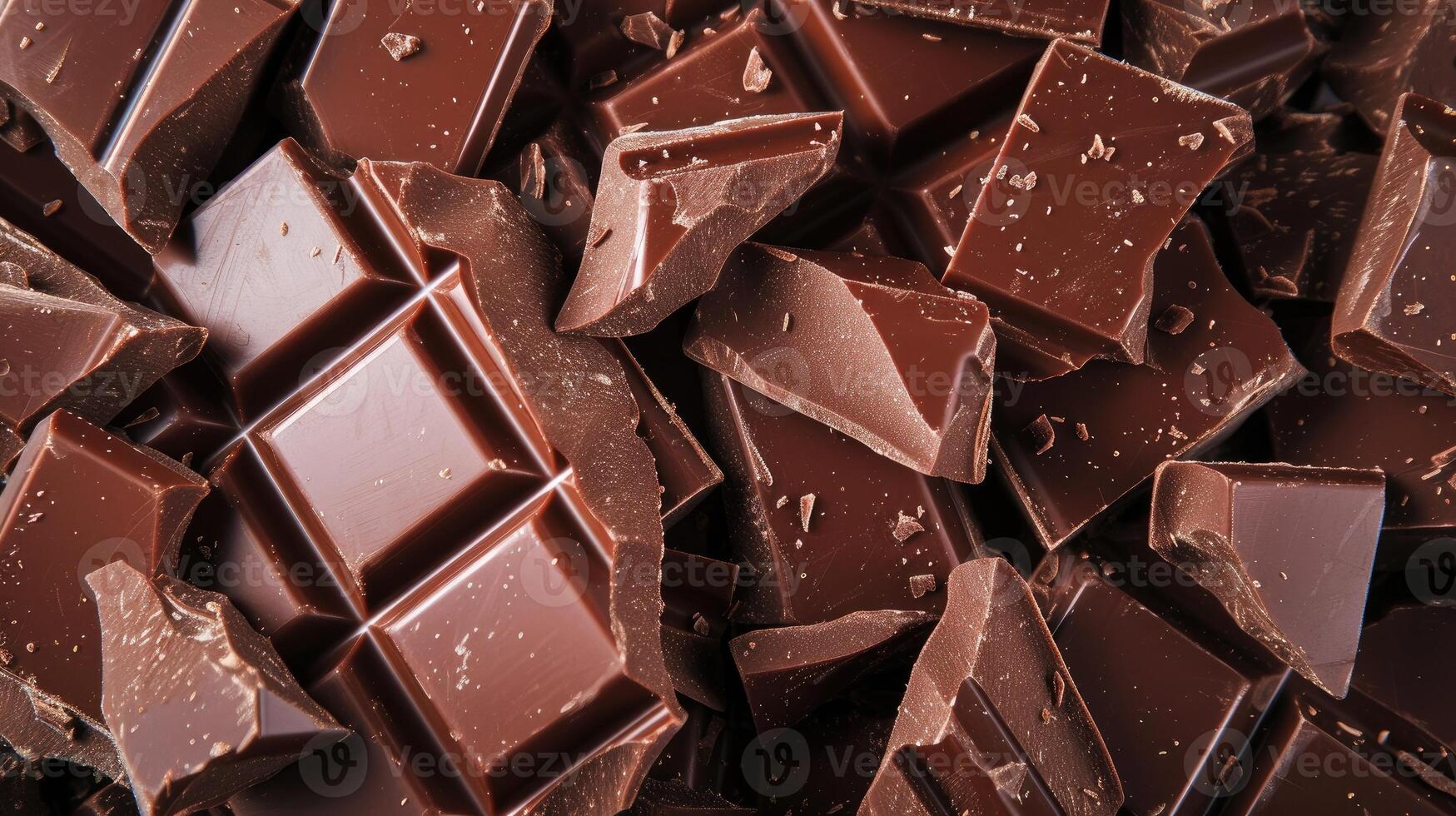 ai gerado leite chocolate peças Formato uma delicioso textura com delicioso gotas. irresistível, ai gerado. foto