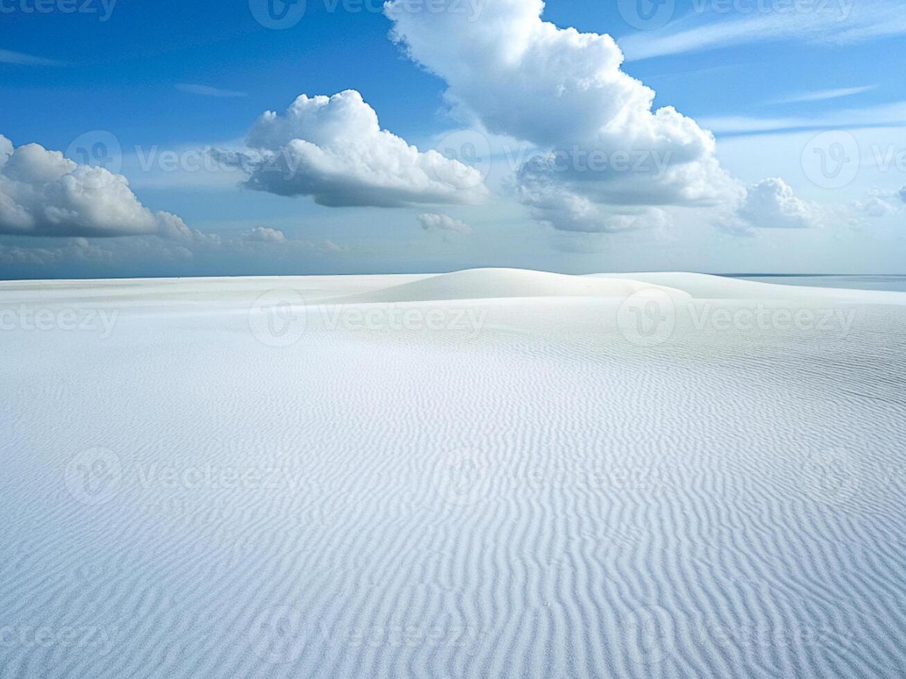 ai gerado branco deserto fundo e brilhante céu foto