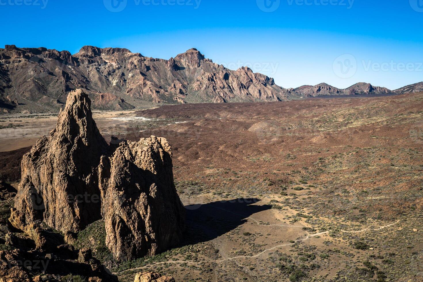 panorama dentro teide nacional parque, canário ilha tenerife, Espanha foto