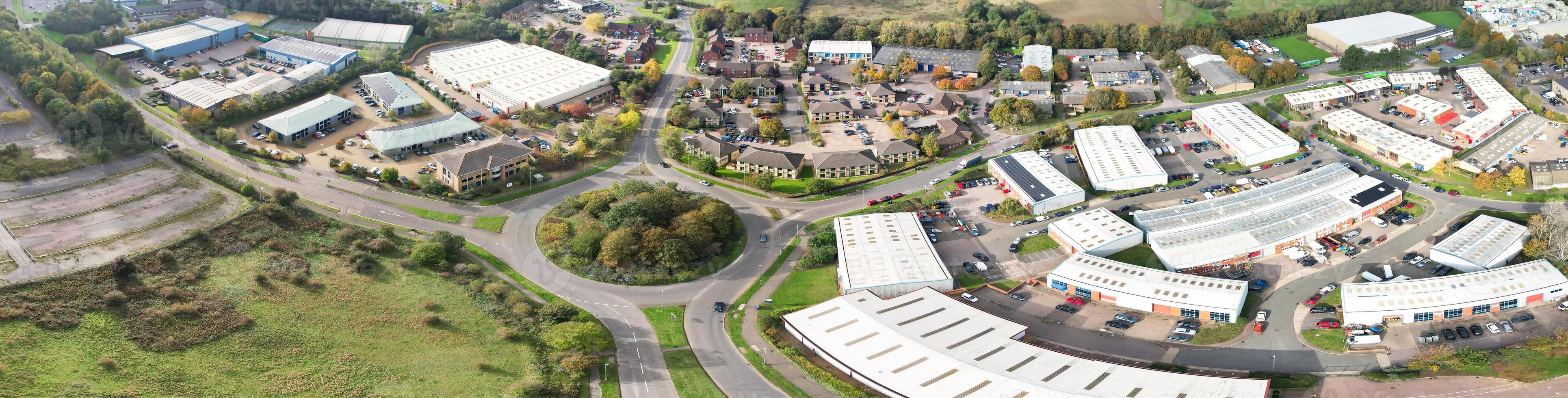 aéreo ultra Largo panorâmico Visão do Northampton cidade do Inglaterra, Reino Unido, Outubro 25, 2023 foto