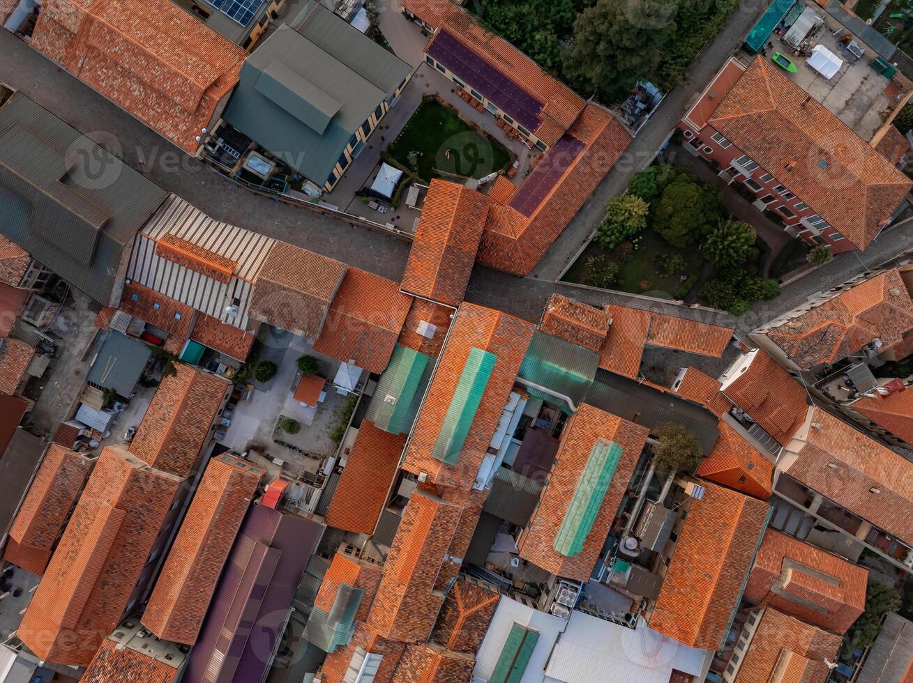 aéreo Visão do murano ilha dentro Veneza lagoa, Itália foto