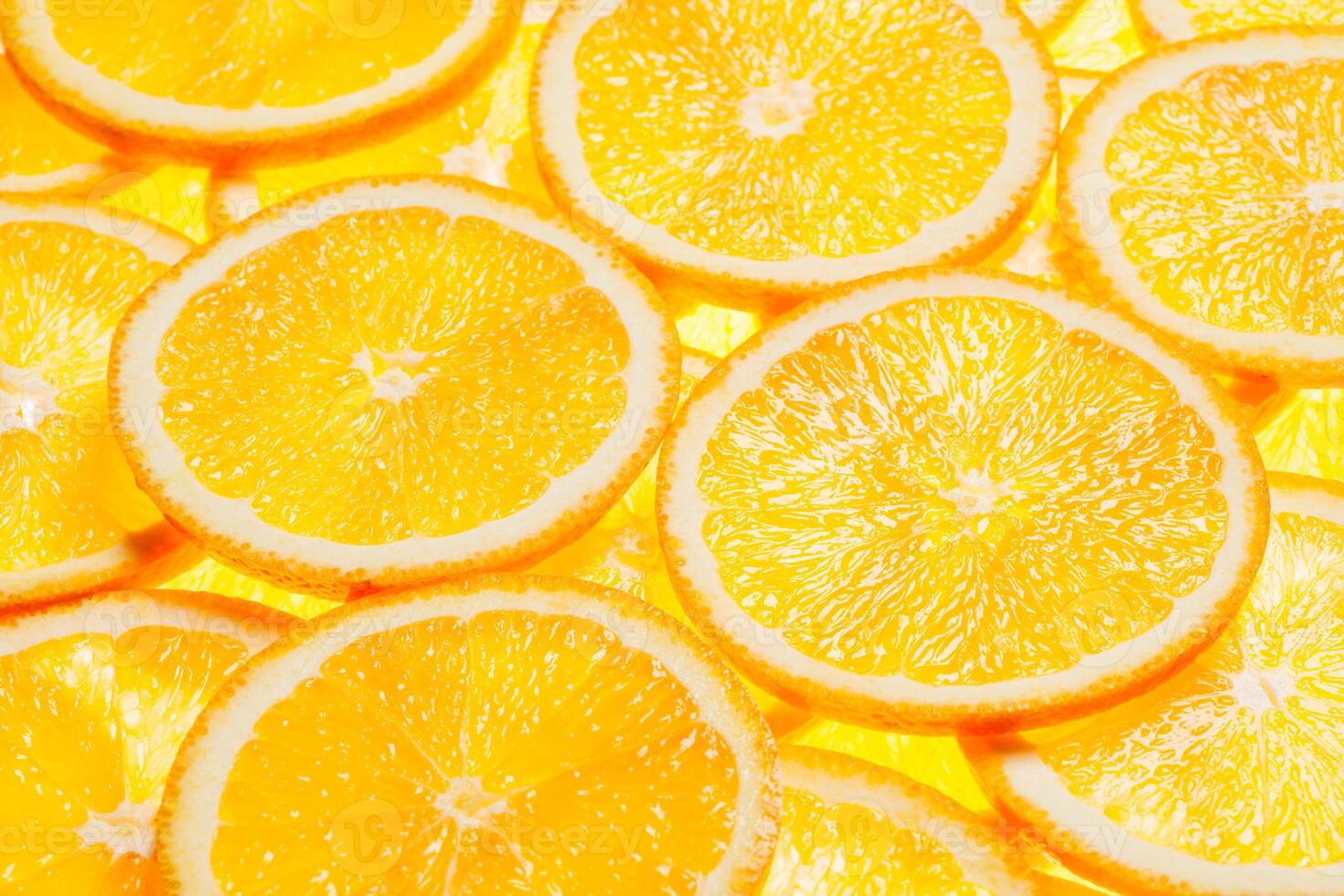 fatias de frutas coloridas de laranja foto