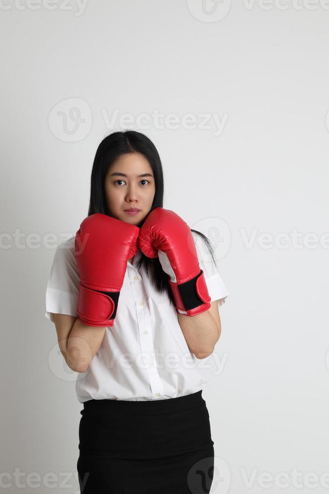 estudante menina asiática foto