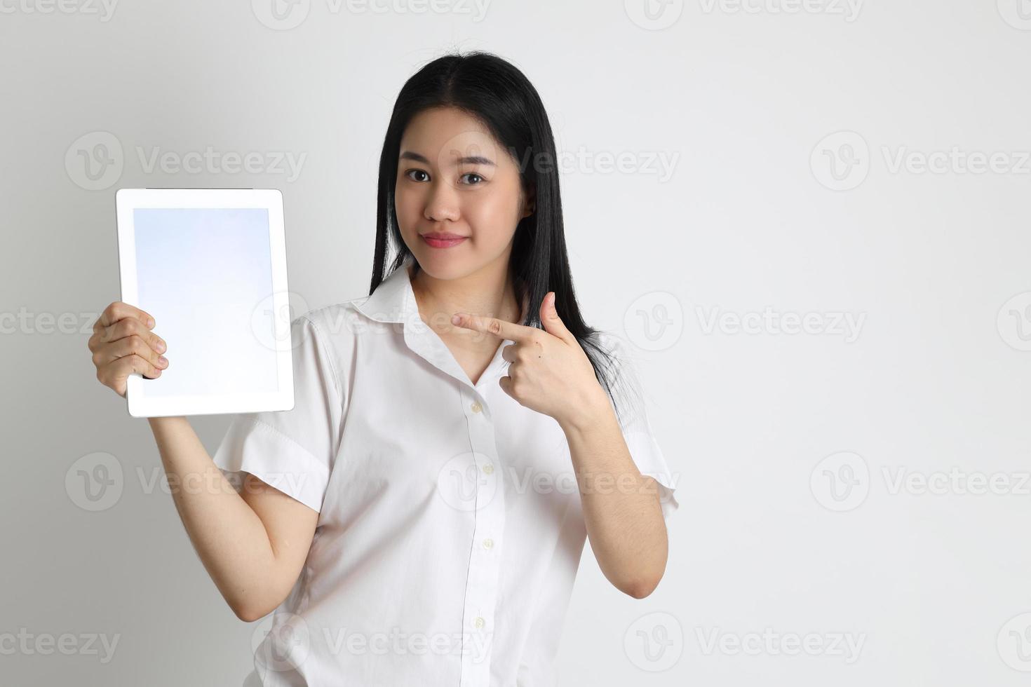 estudante menina asiática foto