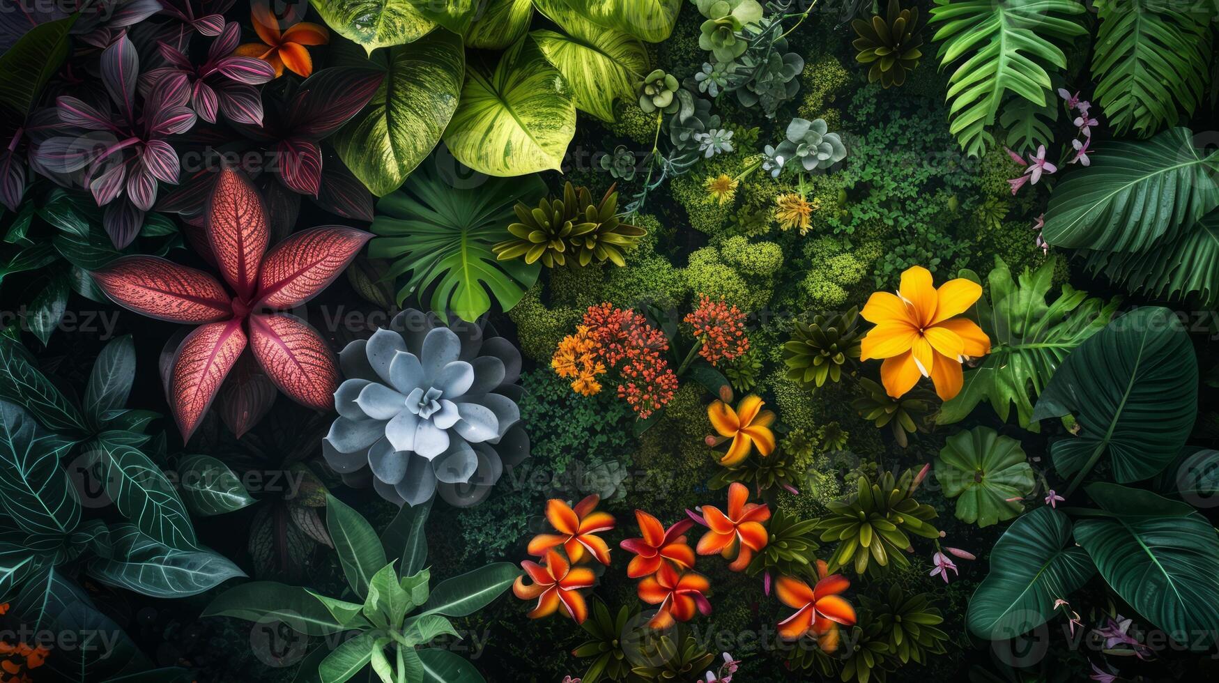 ai gerado a rico biodiversidade do nosso planeta com impressionante imagens do flora. ecossistemas enfatizar a importância do preservando a delicado Saldo do vida em terra foto