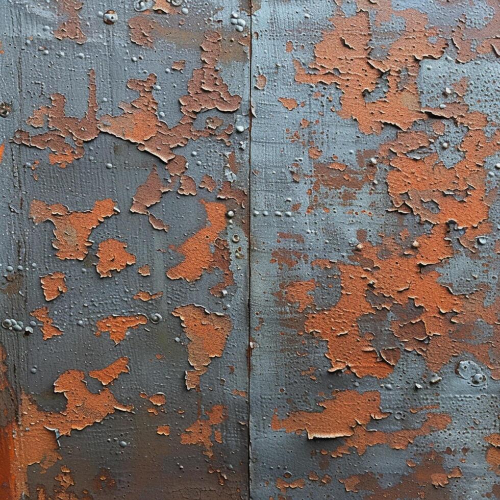 ai gerado oxidado metal parede fundo com resistido textura e pintura sobras para social meios de comunicação postar Tamanho foto