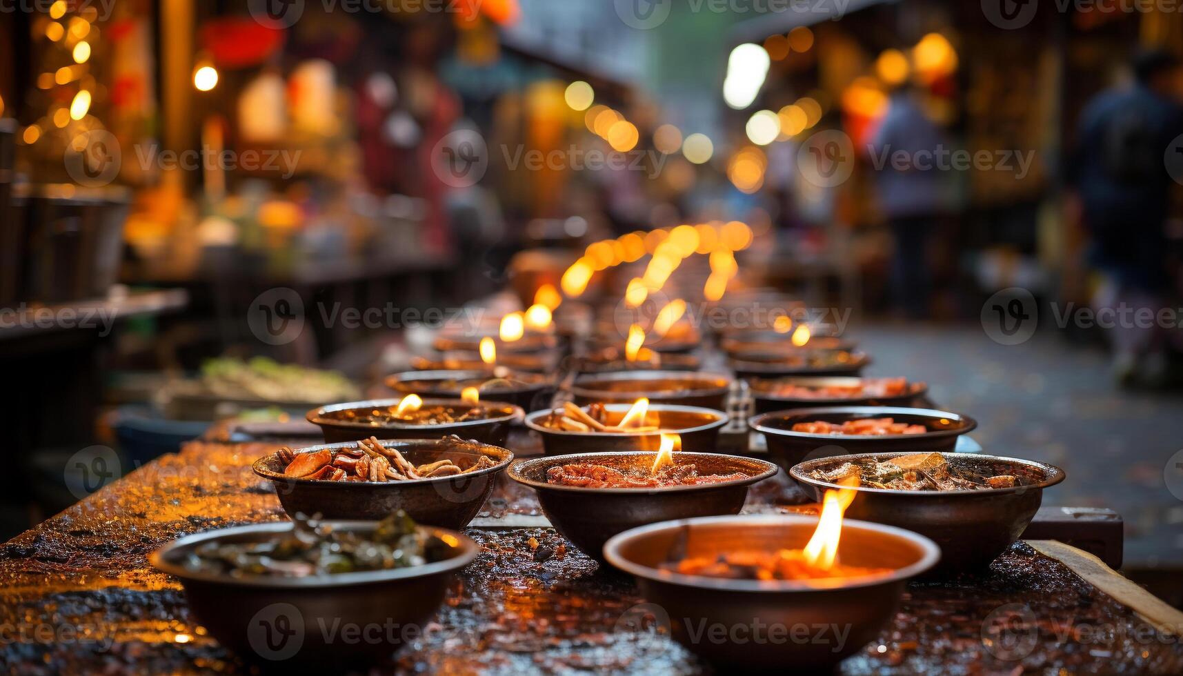 ai gerado chama do espiritualidade ilumina tradicional indiano cultura gerado de ai foto