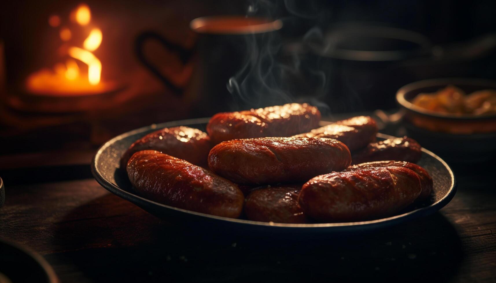 ai gerado grelhado carne em fogo, uma gourmet refeição cozinhou com frescor gerado de ai foto