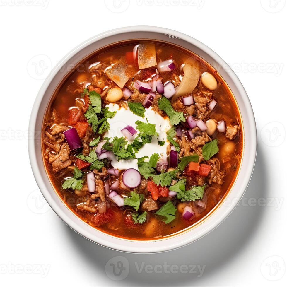 ai gerado posole sopa fechar-se foto