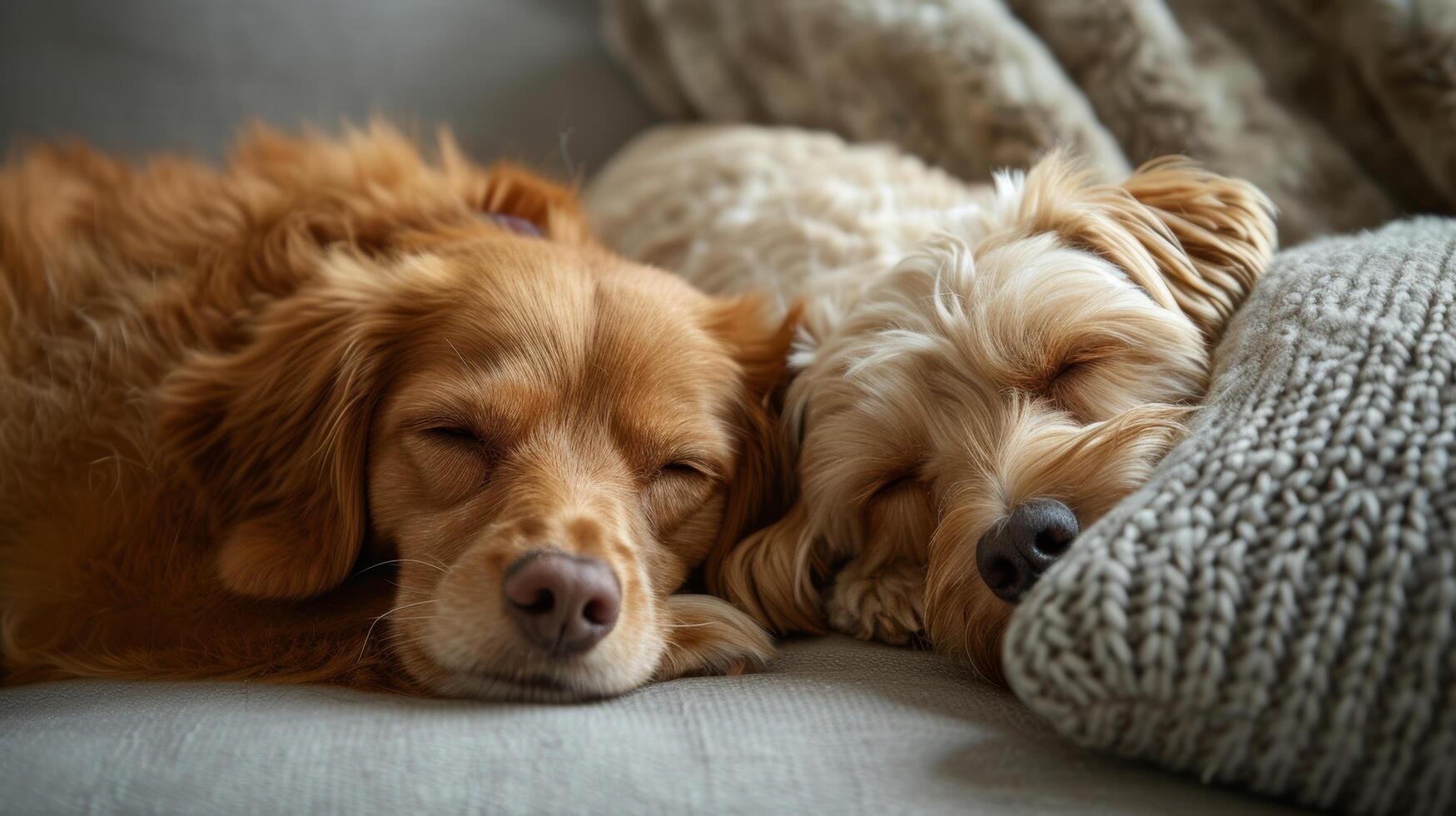 ai gerado esses peludo companheiros trazer conforto e companhia, seus presença reconfortante e tranquilizador foto