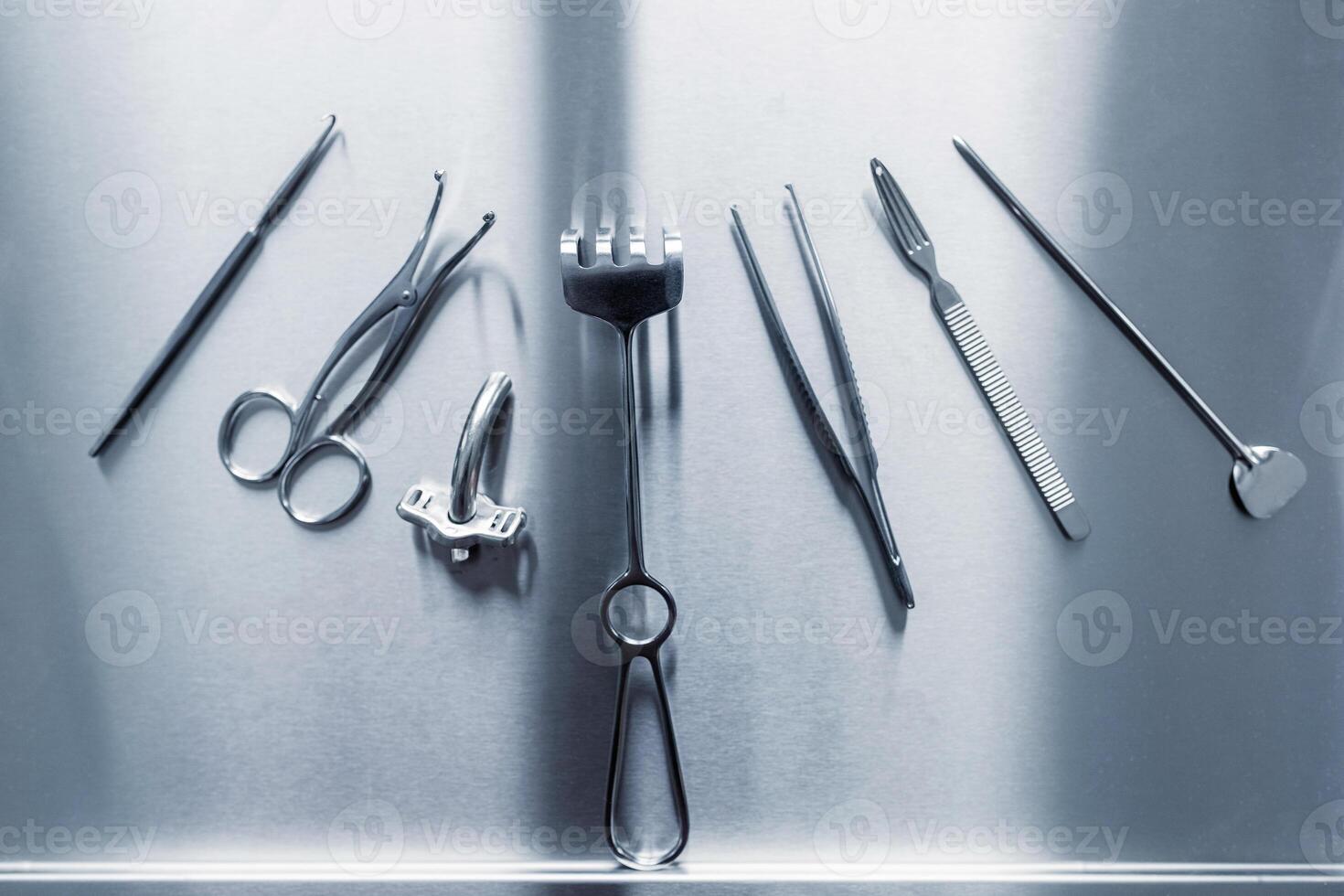 médico fundo. cirurgia instrumentos. saúde Cuidado foto