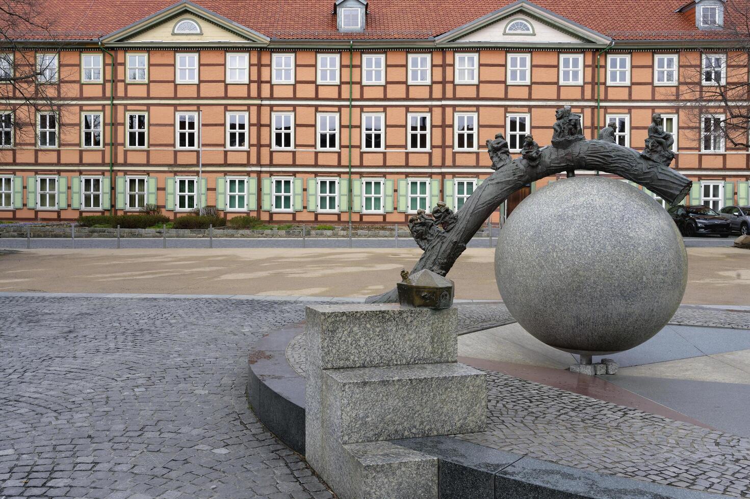 Wernigerode, Alemanha - 2023, escultura de Bernardo gobel, Wernigerode, Harz, Saxônia anhalt, Alemanha foto