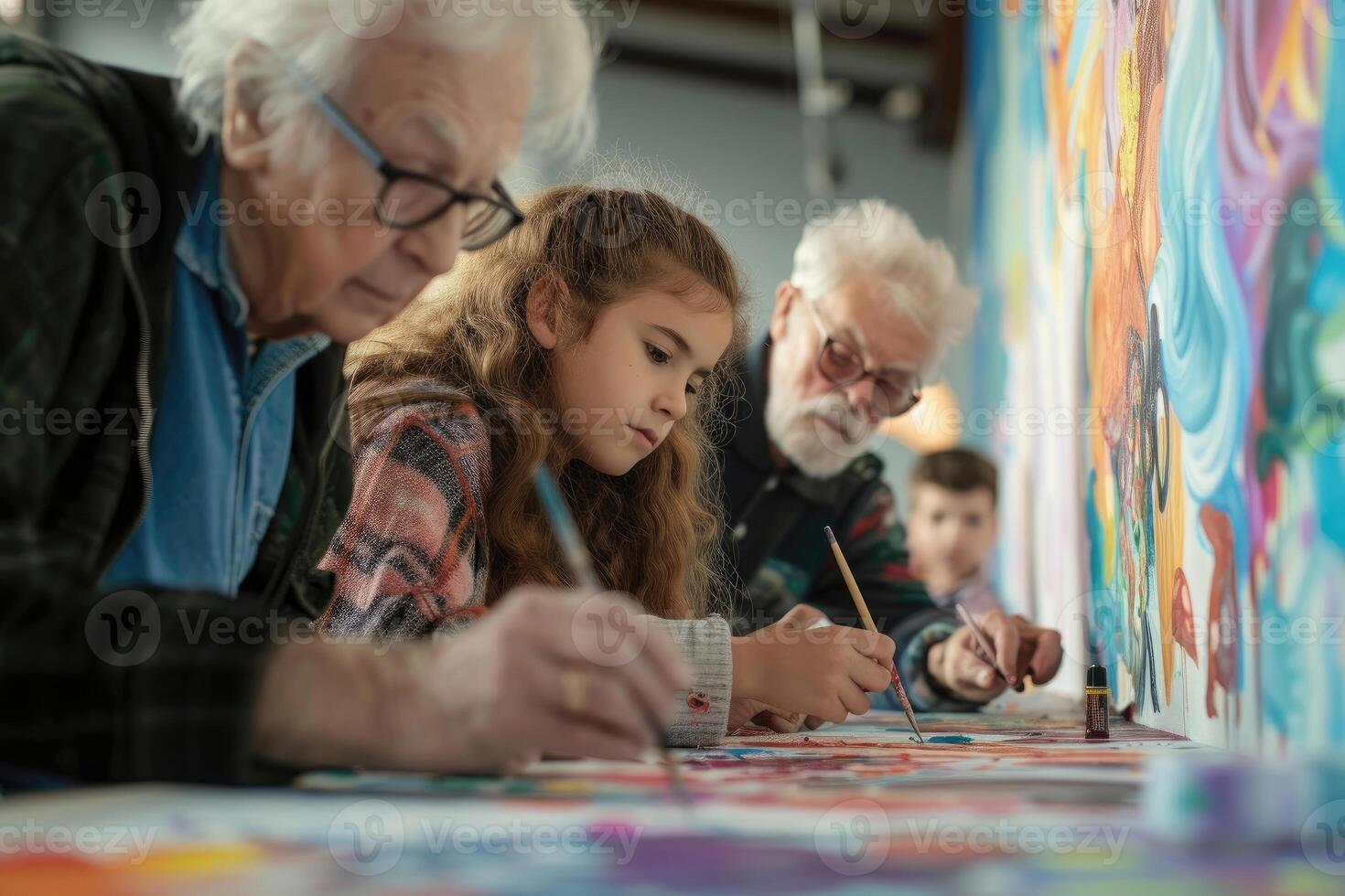 ai gerado uma diversidade do era grupos do pessoas quem pode trabalhos ou executar vários Atividades juntos foto