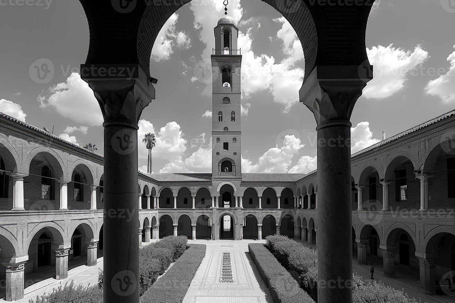 ai gerado fundo conceito cumprimento cartão com tema relacionado para a Ramadã ou eid fitr Mubarak foto