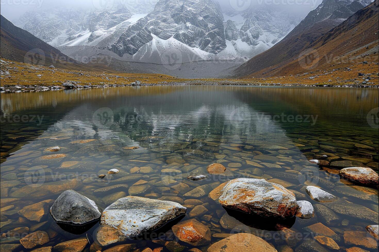 ai gerado lindo natureza montanha cenário profissional fotografia foto