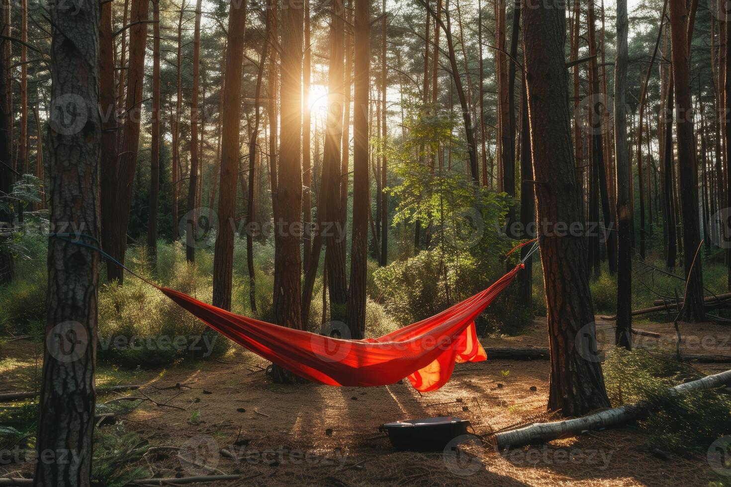 ai gerado obtendo começado com acampamento maca profissional fotografia foto