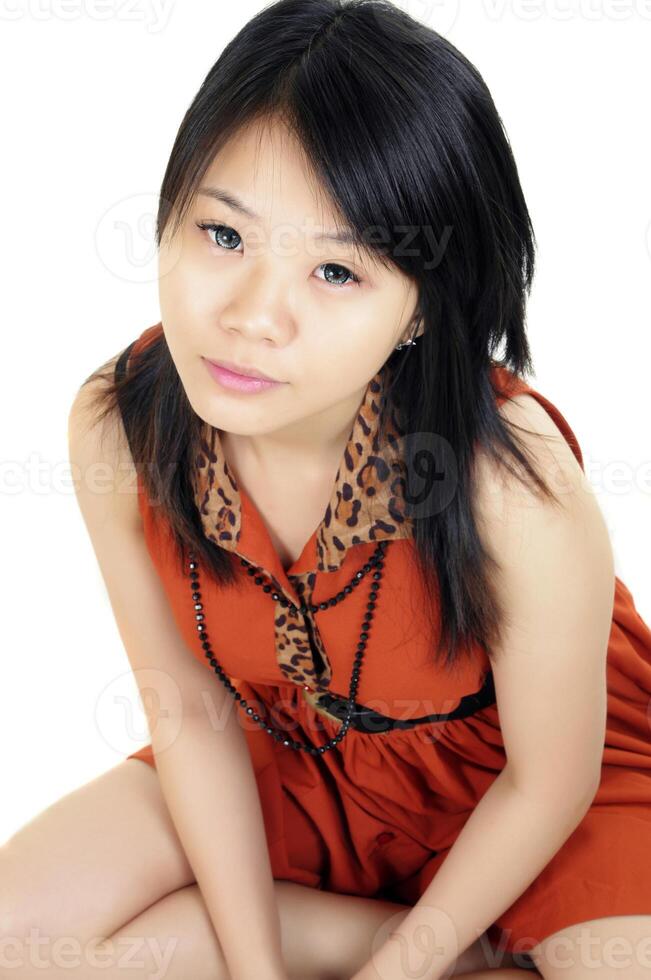 linda garota asiática foto