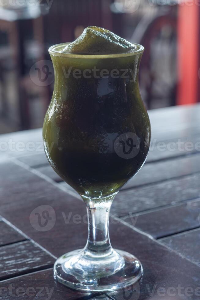 gelado verde chá frappe foto