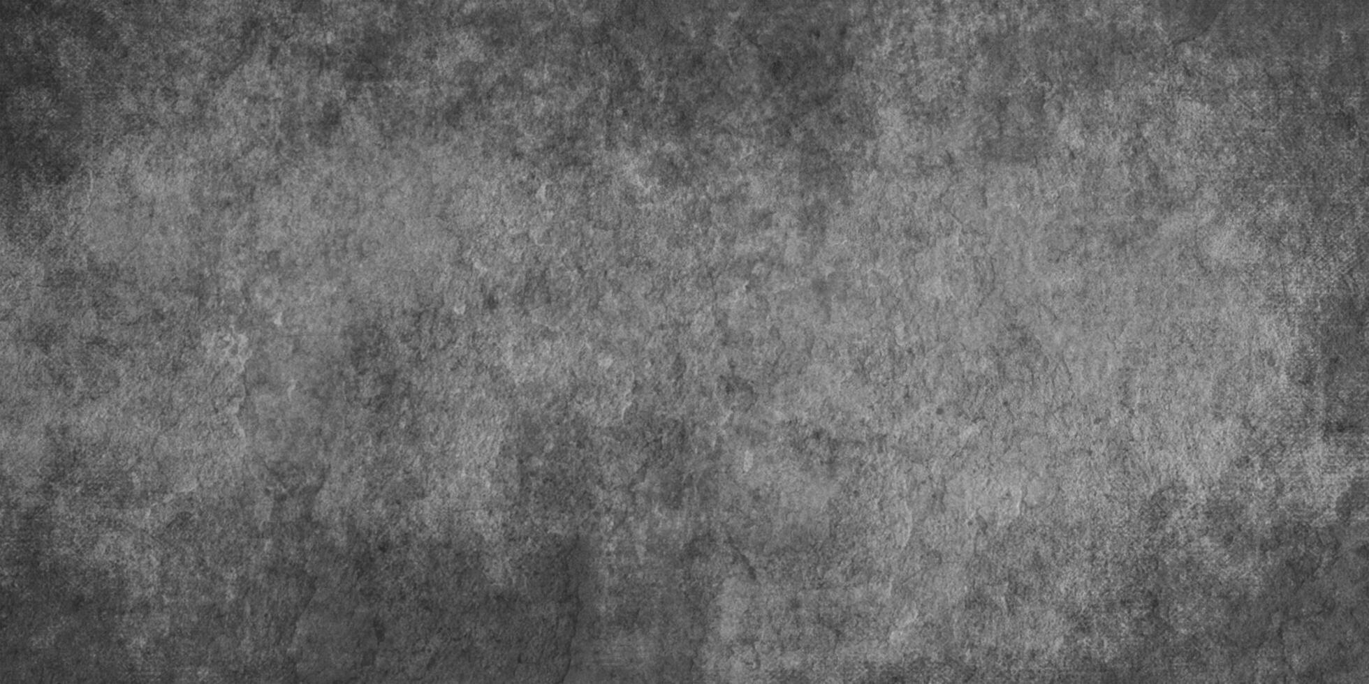 abstrato elegante Preto grunge parede textura, textura do Sombrio cinzento concreto pedra parede, antigo Preto grunge textura com granulado manchas, Preto fundo ilustração. foto