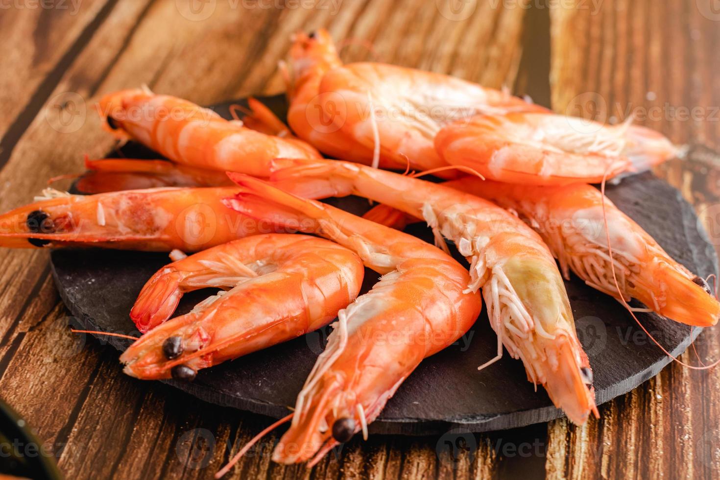 camarões. langostinos. deliciosos frutos do mar da espanha foto
