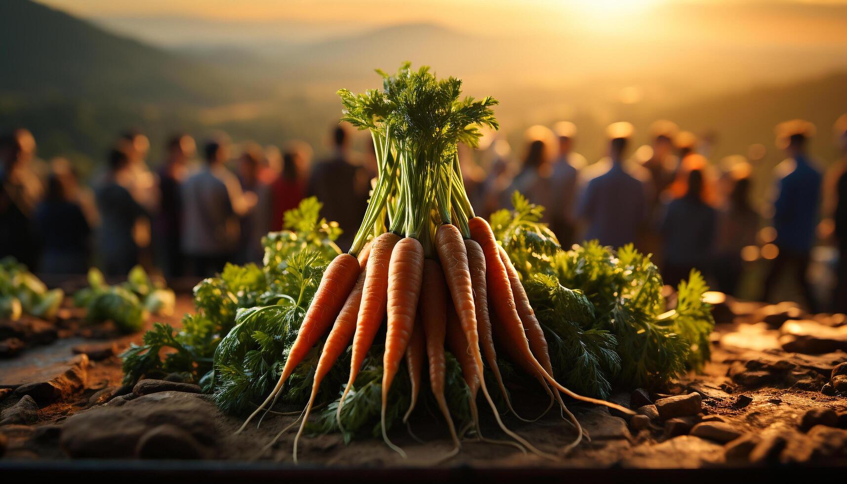 ai gerado fresco orgânico legumes colhido ao ar livre, saudável comendo, vegetariano Comida gerado de ai foto