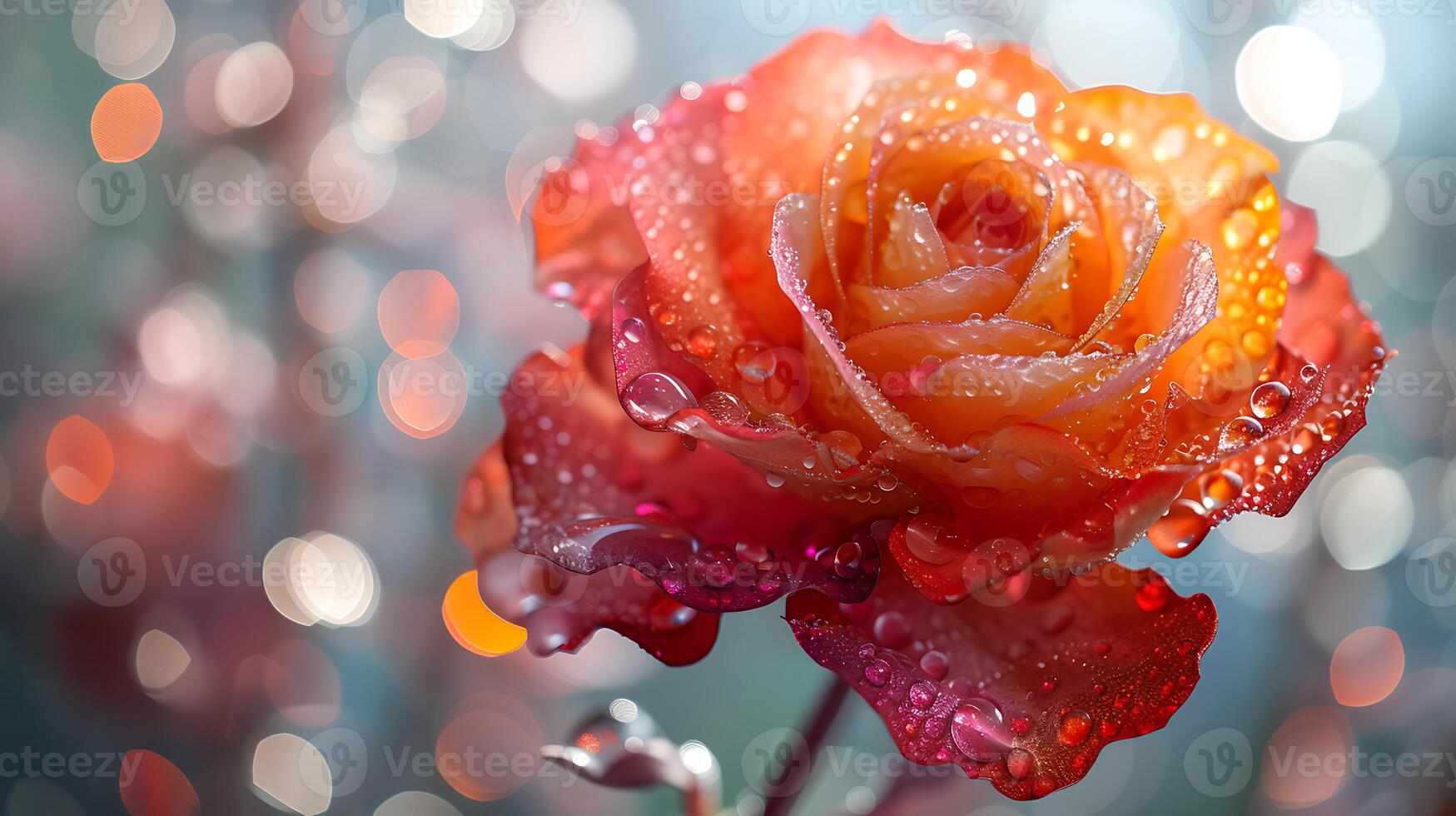 ai gerado lindo colorida brilhos rosa flor em uma branco fundo foto