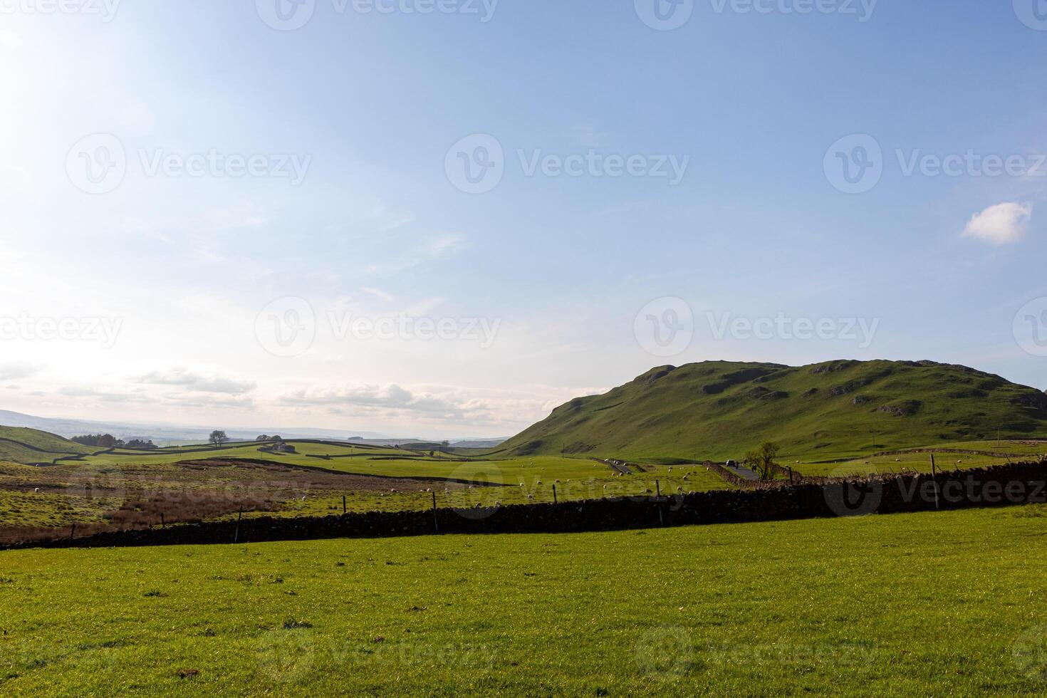 lindo panorama foto dentro yorkshire dales