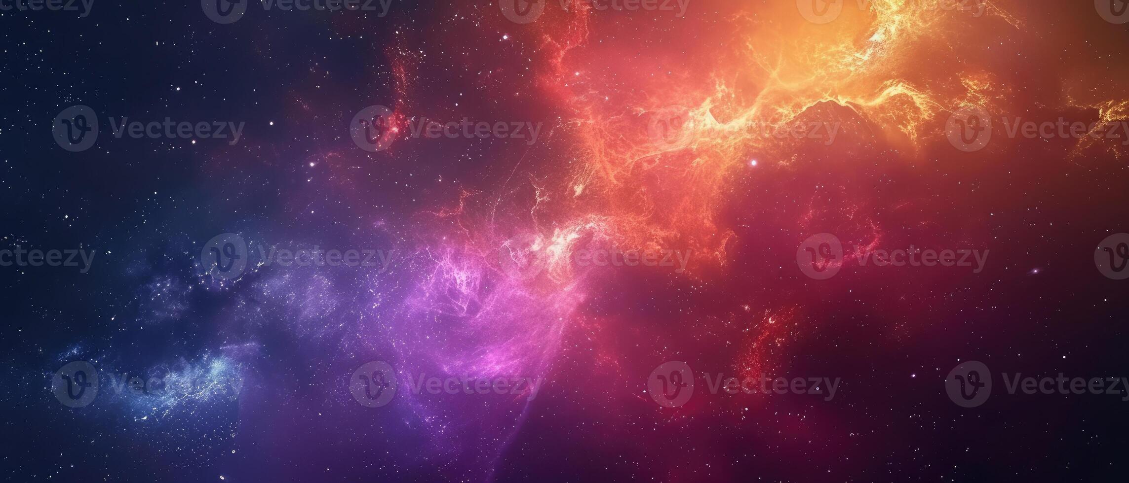 ai gerado mergulho para dentro uma colorida espaço galáxia nuvem nebulosa. stary noite cosmos. ai gerado foto