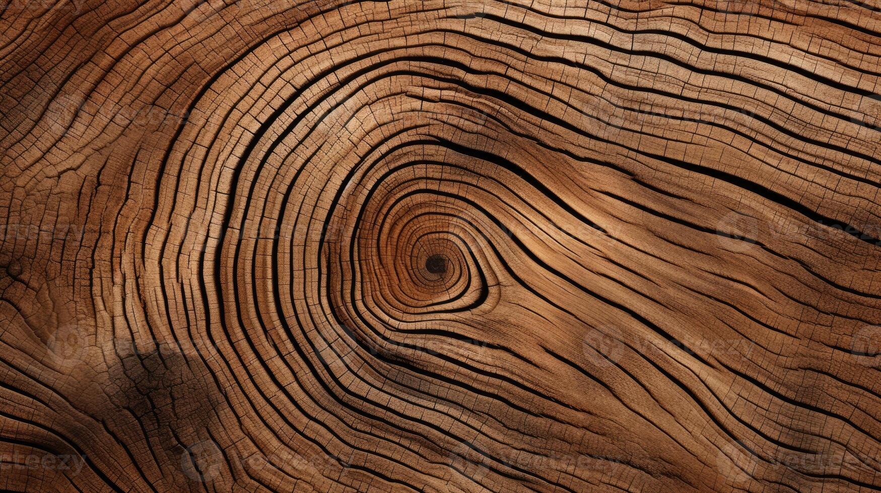 ai gerado mergulhar para dentro a orgânico calor do uma de madeira cortar textura. ai gerado foto