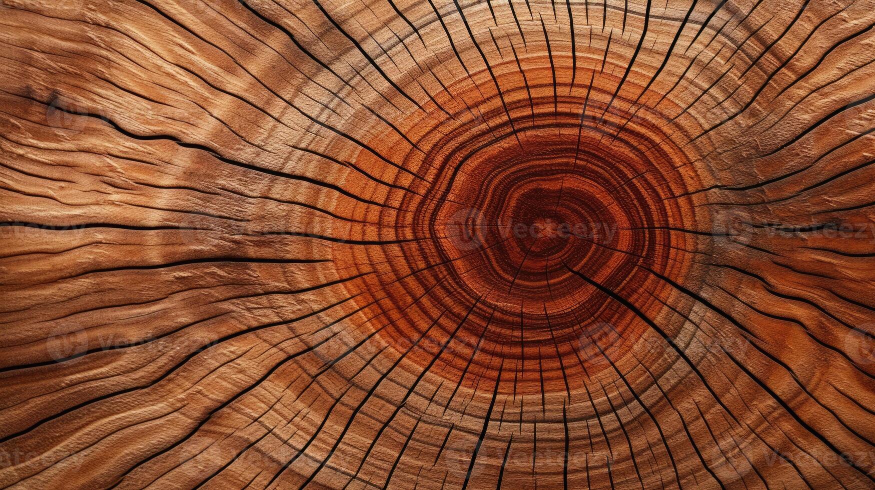 ai gerado mergulhar para dentro a orgânico calor do uma de madeira cortar textura. ai gerado foto