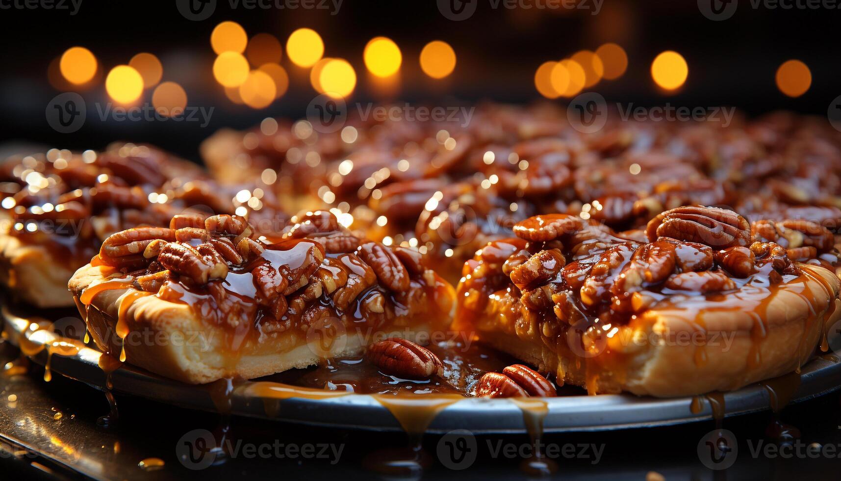 ai gerado caseiro gourmet chocolate rosquinha, uma doce indulgência em uma prato gerado de ai foto