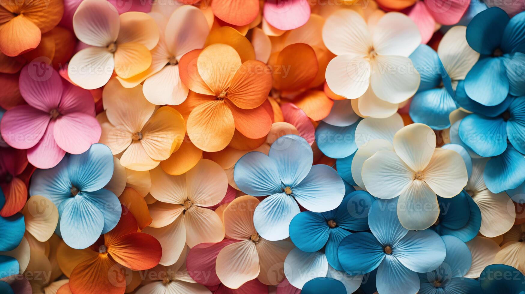 ai gerado floral pétala confete abstrato textura fundo altamente detalhado foto