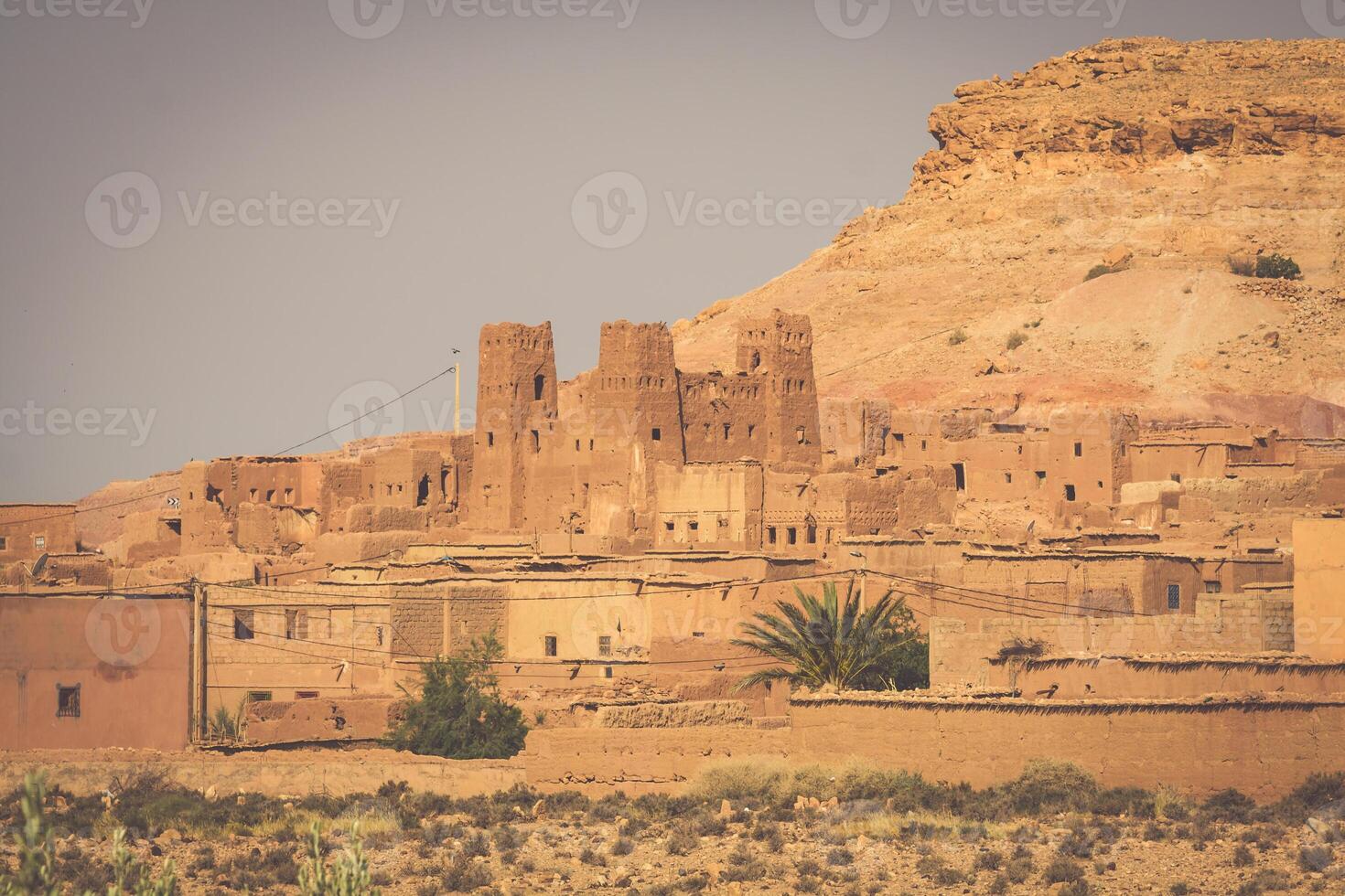 Vila dentro a ouarzazate, Marrocos, África foto