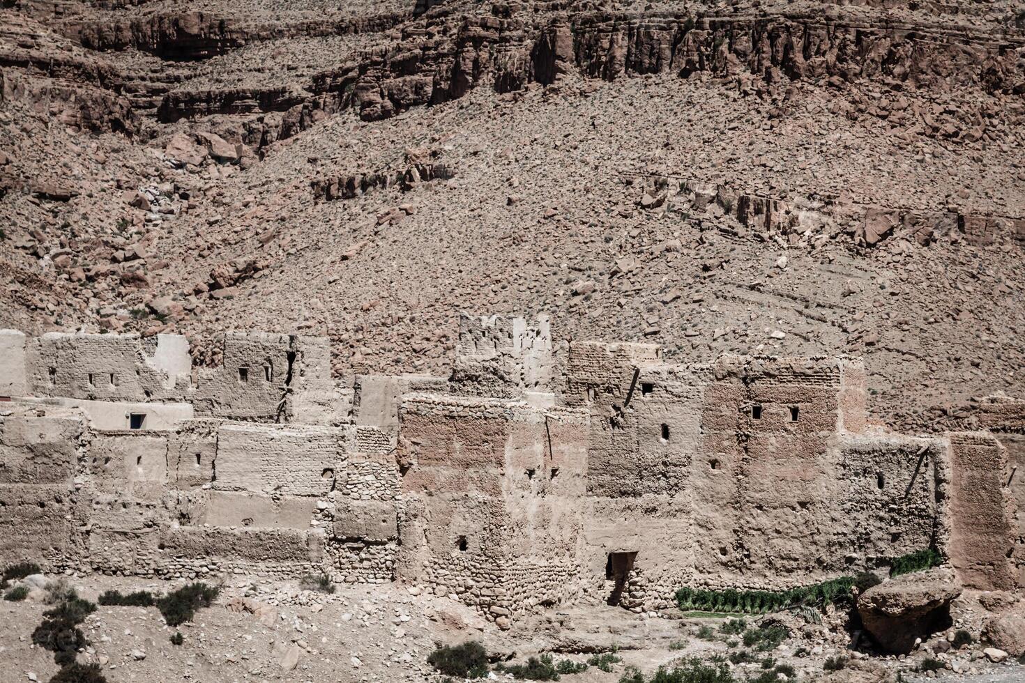 berbere aldeias dentro a deserto Marrocos foto
