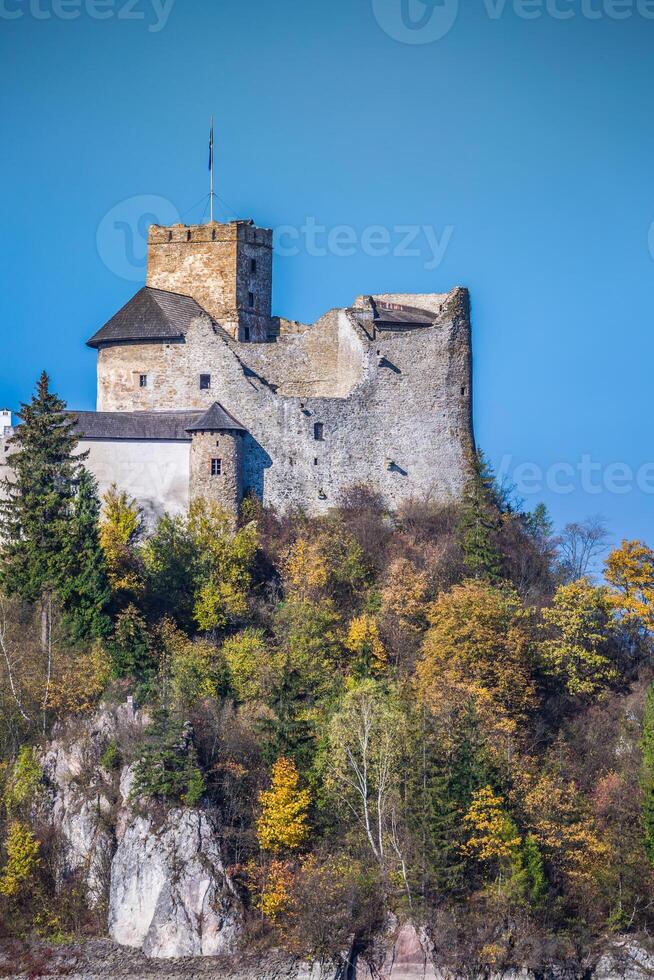 lindo Visão do niedzica castelo, Polônia, Europa foto