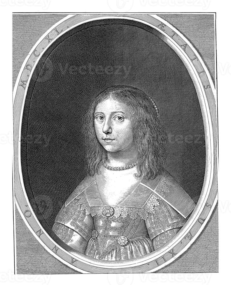 retrato do louise Henriette, Princesa do laranja foto