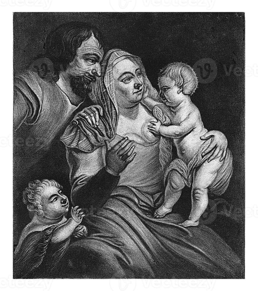 piedosos família com John a batista, Jacob hoolaart, depois de albertus furgão der burch, 1723 - 1789 foto
