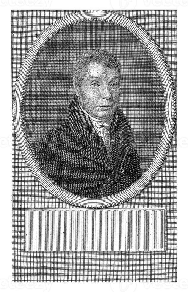 retrato do Adão francois furgão der Duyn furgão maasdam, Jacob Ernst Marcos, depois de Henrique Willem caspari, 1817 foto