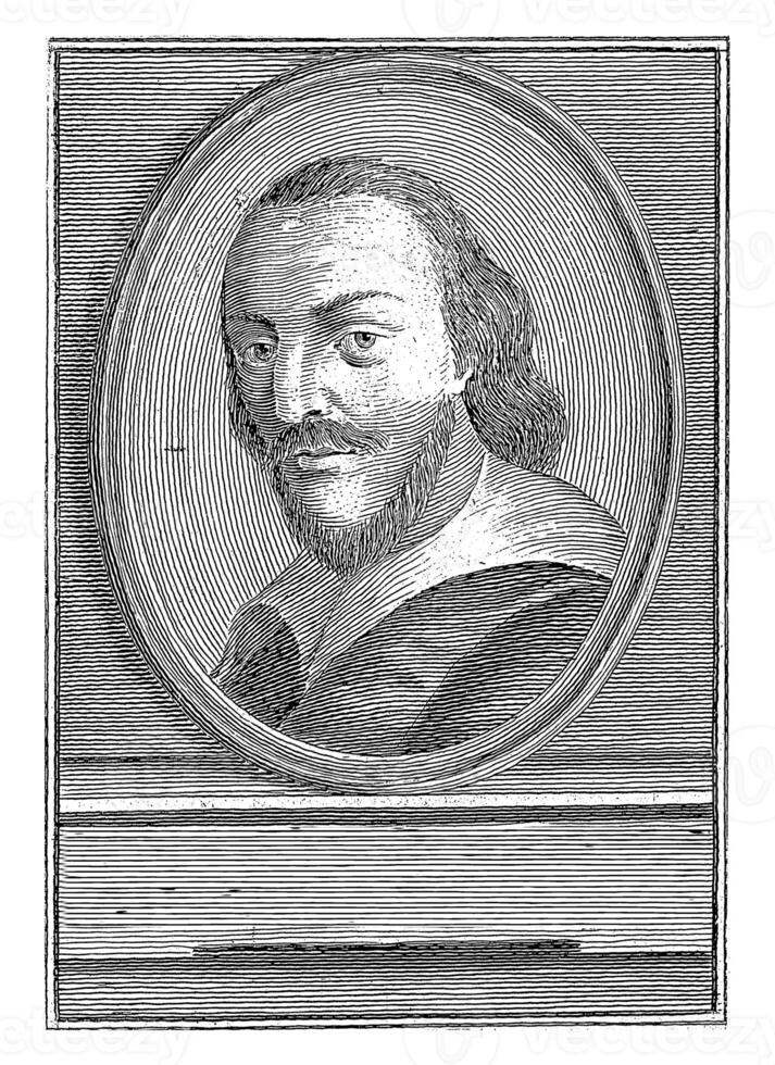 retrato do compositor il gobo da pisa, girolamo amelonghi, j. verkruys, 1750 foto