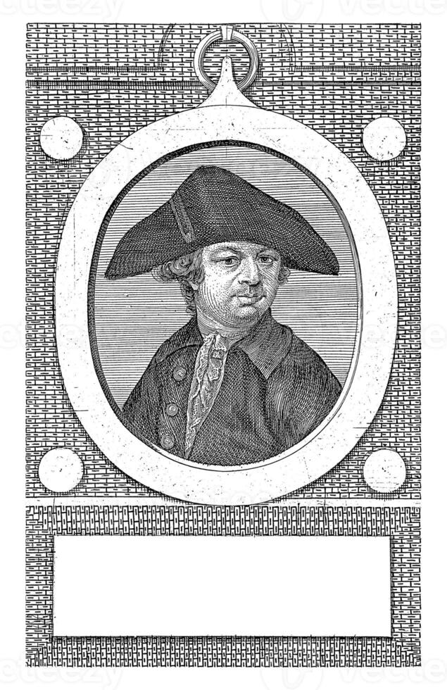 retrato do jc Schruers, jf de la rua, 1787 foto