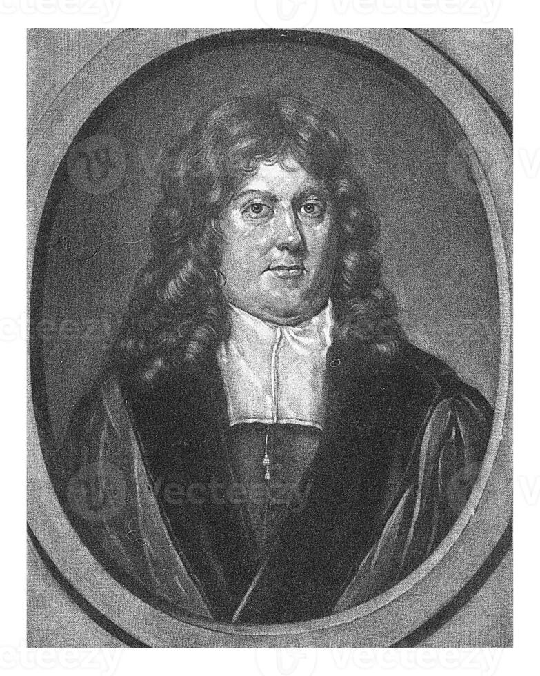 retrato do Gerbrand furgão Leeuwen, pieter schenk eu, depois de david furgão der plas, 1686 - 1713 foto