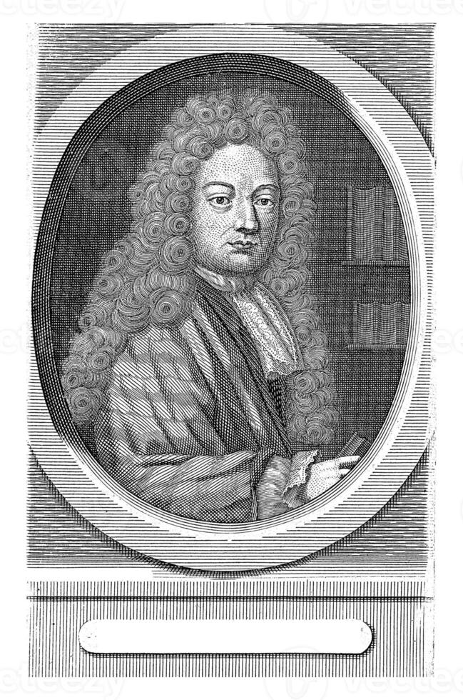 retrato do Joseph guarda, hendrick Hulsbergh, c. 1688 - 1729 foto