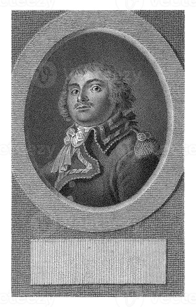 retrato do Auguste marie Henri picot marquês de amortecedor, lambertus antônio claessens, c. 1792 - c. 1808 foto
