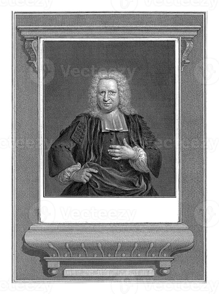 retrato do petrus furgão Musschenbroek, Jacob horabraken, depois de jan Maurício Quinkhard, 1740 - 1780 foto