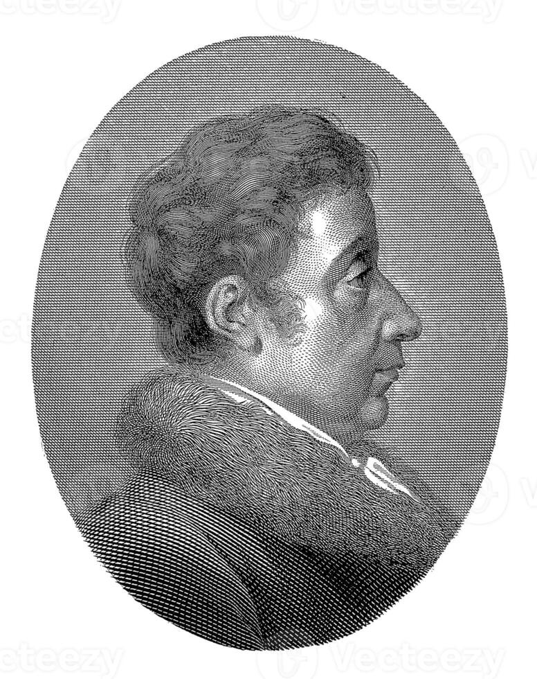 retrato do gênio Quirino visconti, duque do Milão, antonio Dalca, 1812 - 1888 foto