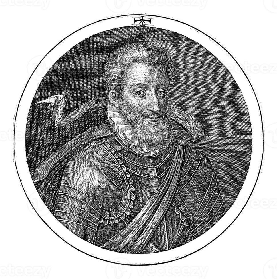 retrato do Henry 4, crispijn furgão de passe foto