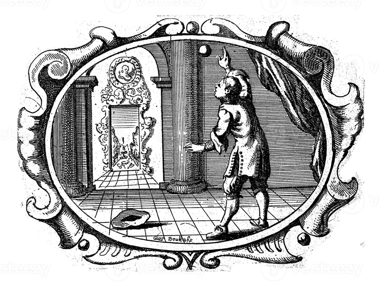 adversidade exalta homem, Gaspar brigas, 1679 foto